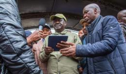 File image of Azimio la Umoja leader Raila Odinga.